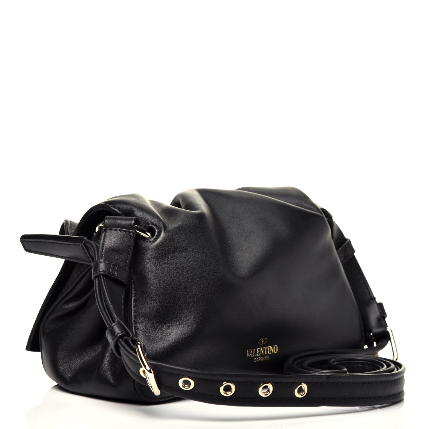 Valentino Garavani Smooth Calfskin Mini Bloomy Crossbody Bag Black 3 of 10