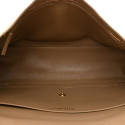 Chanel Suede Calfskin Small Souplissimo Maxi Flap Dark Beige 5 of 10