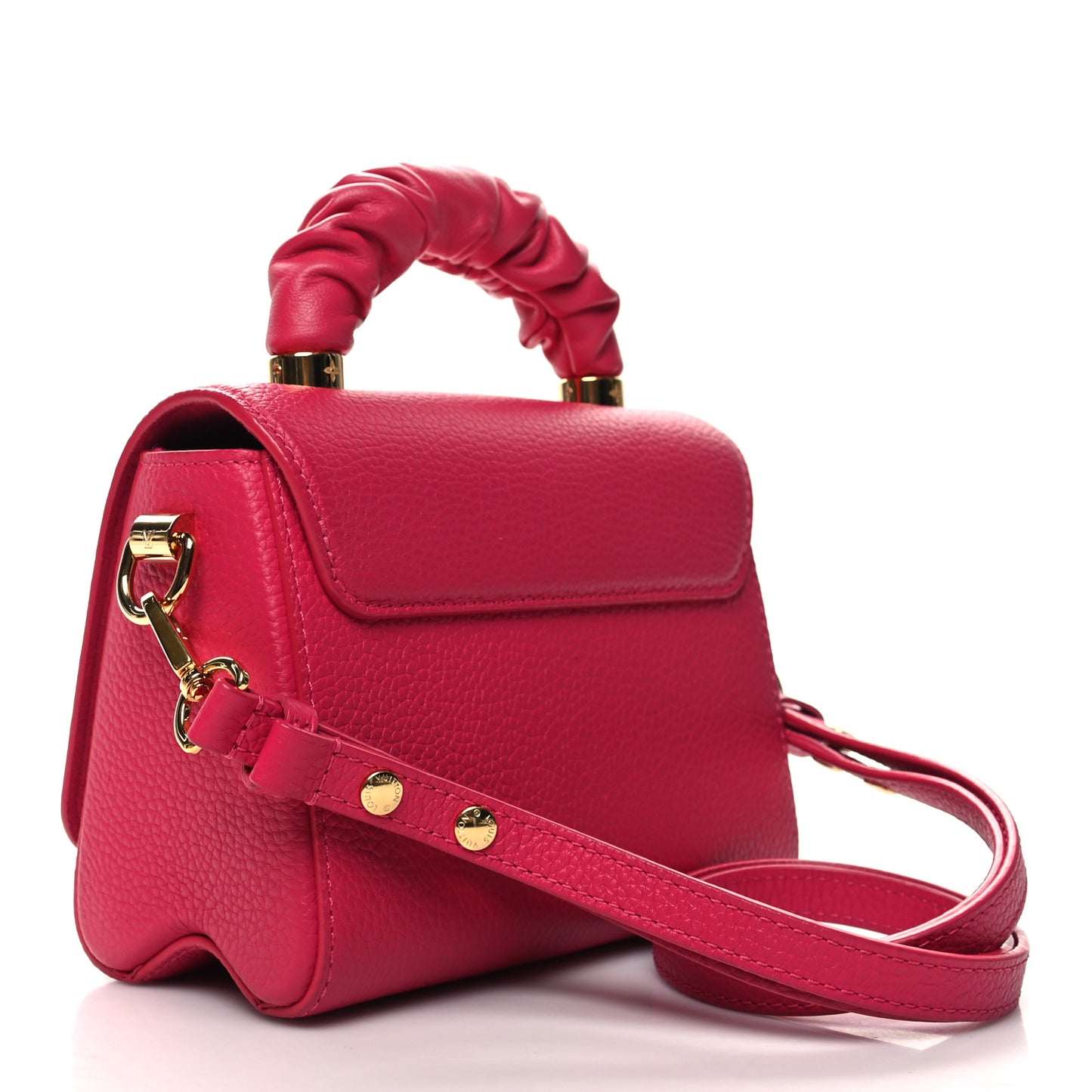Taurillon Smooth Calfskin Scrunchie Twist One Handle PM Pondichery Pink