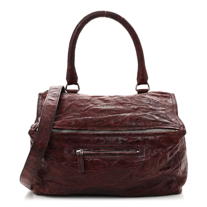 Givenchy Tumbled Sheepskin Medium Pandora Oxblood 1 of 11