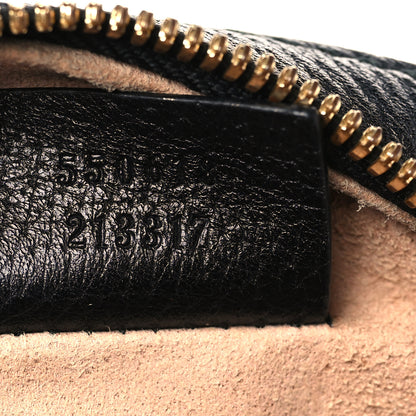 Gucci Grained Calfskin Web Mini Ophidia Round Shoulder Bag Black 8 of 10