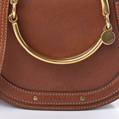 Chloe Calfskin Suede Small Nile Bracelet Bag Caramel 10 of 10