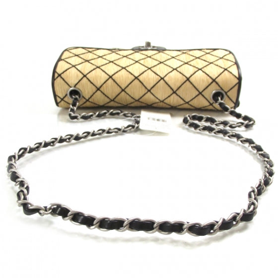 Chanel Straw Diamond Stitch Raffia Flap 5 of 12