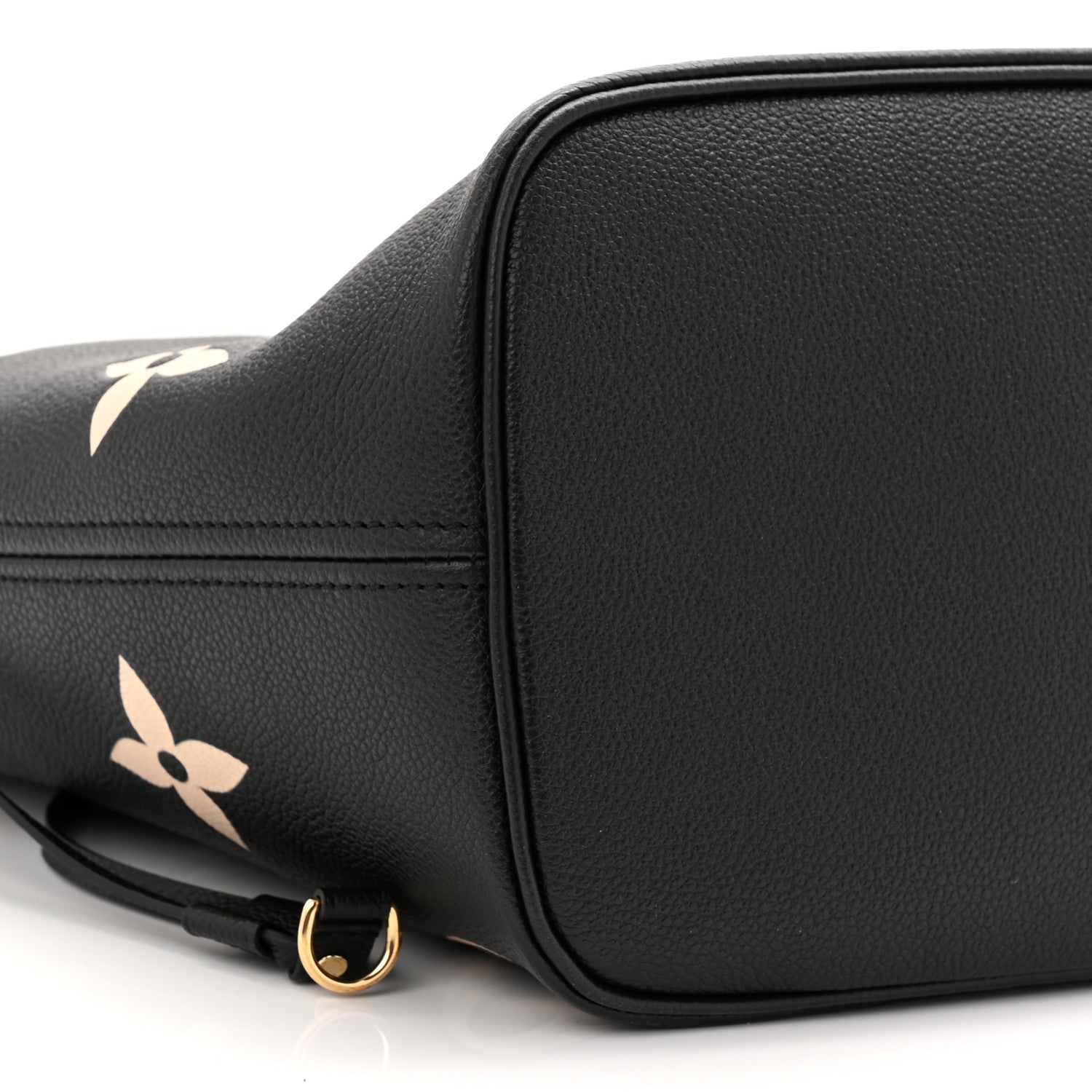 Louis Vuitton Empreinte Monogram Giant Neverfull MM Black Beige 8 of 11
