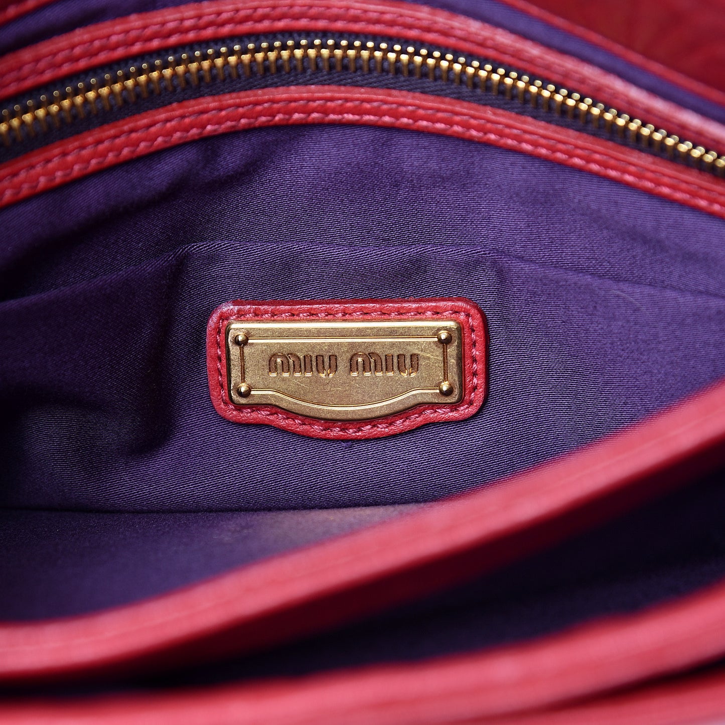 Nappa Padded Shoulder Bag Rubino