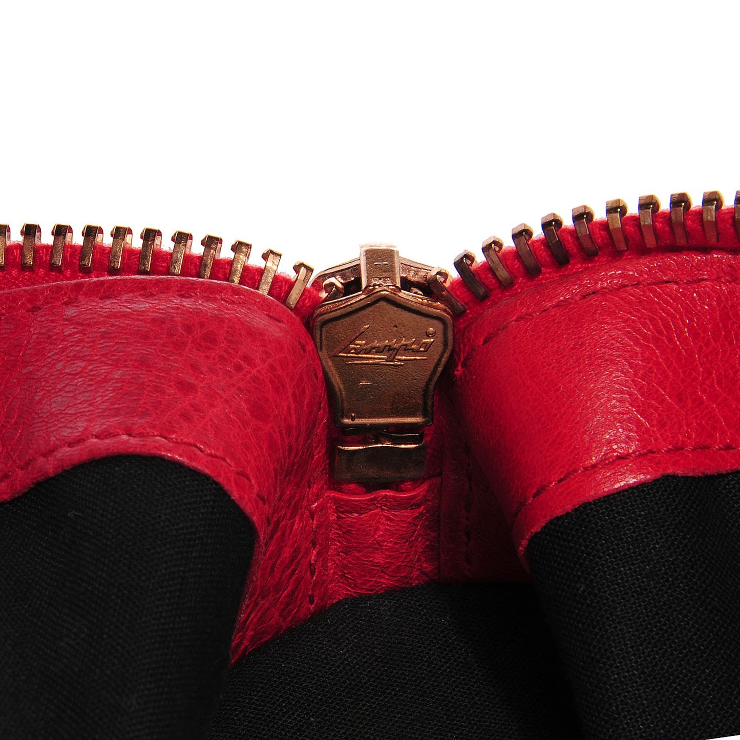 Agneau Giant 21 Rose Gold Hardware Work Coquelicot