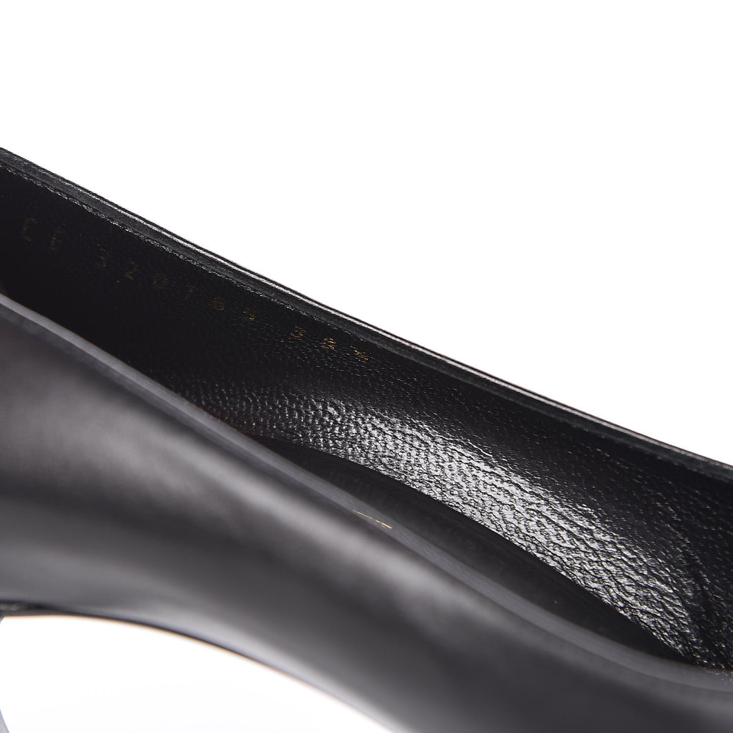 Calfskin Bi-Color Cap Toe 105 Pumps 38.5 Black Porcellana