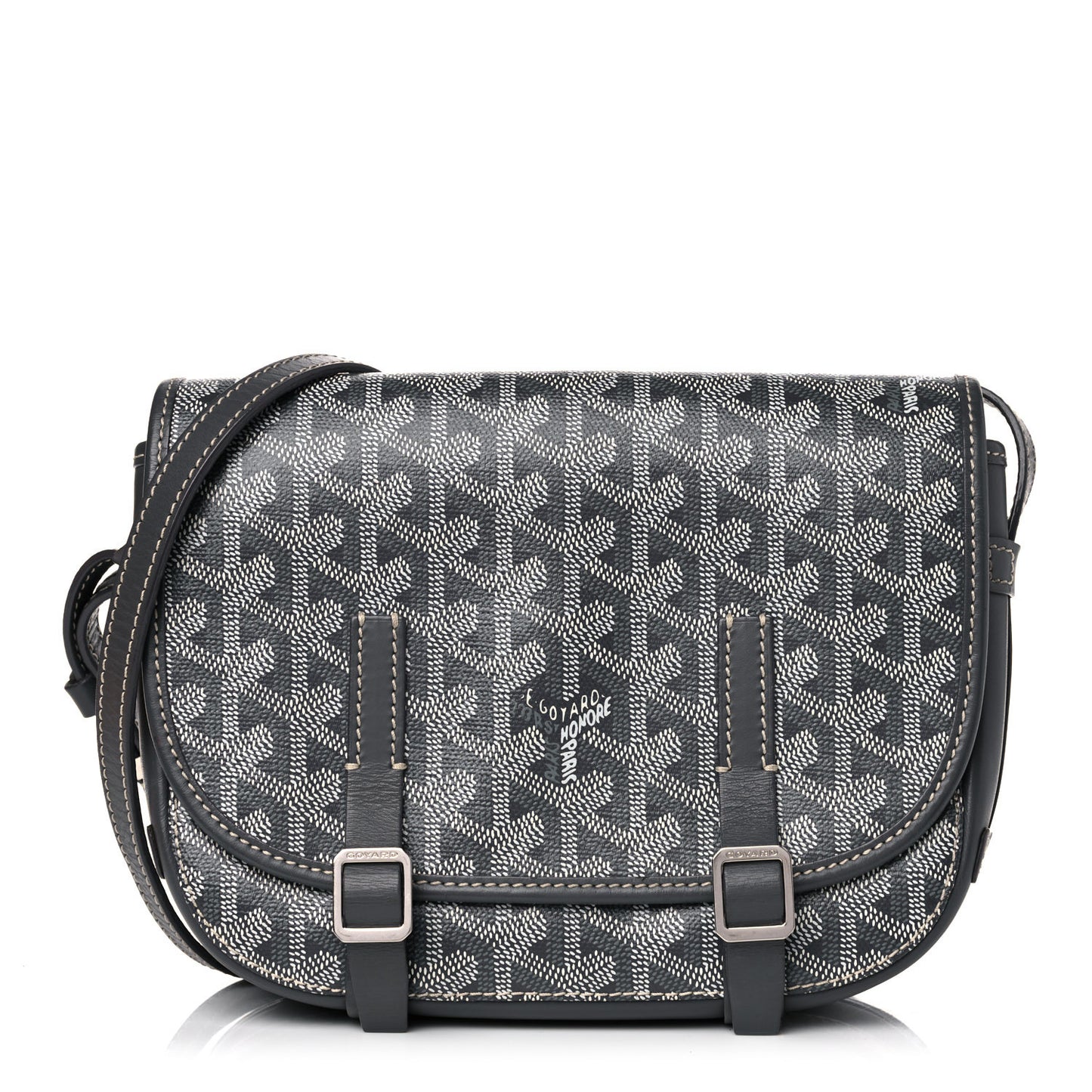 Goyardine Belvedere PM Messenger Bag Grey