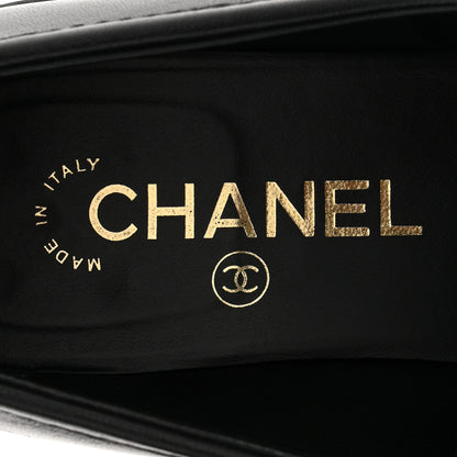 Chanel Lambskin Quilted CC Turnlock Loafers 39 Black 8 of 10