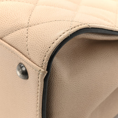 Chanel Caviar Quilted Medium CC Bucket Bag Beige 13 of 15