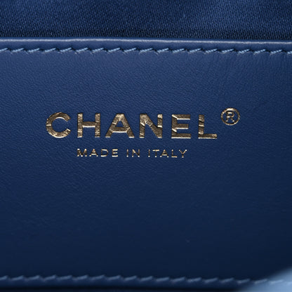 Chanel Washed Denim Quilted Small Chanel 25 Handbag Blue 6 of 11