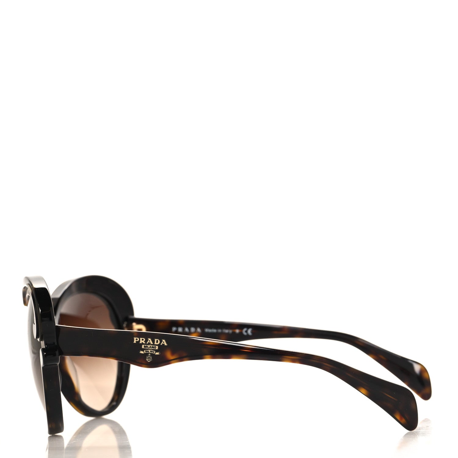Prada Baroque Cat Eye Sunglasses SPR 28N Tortoise 3 of 7