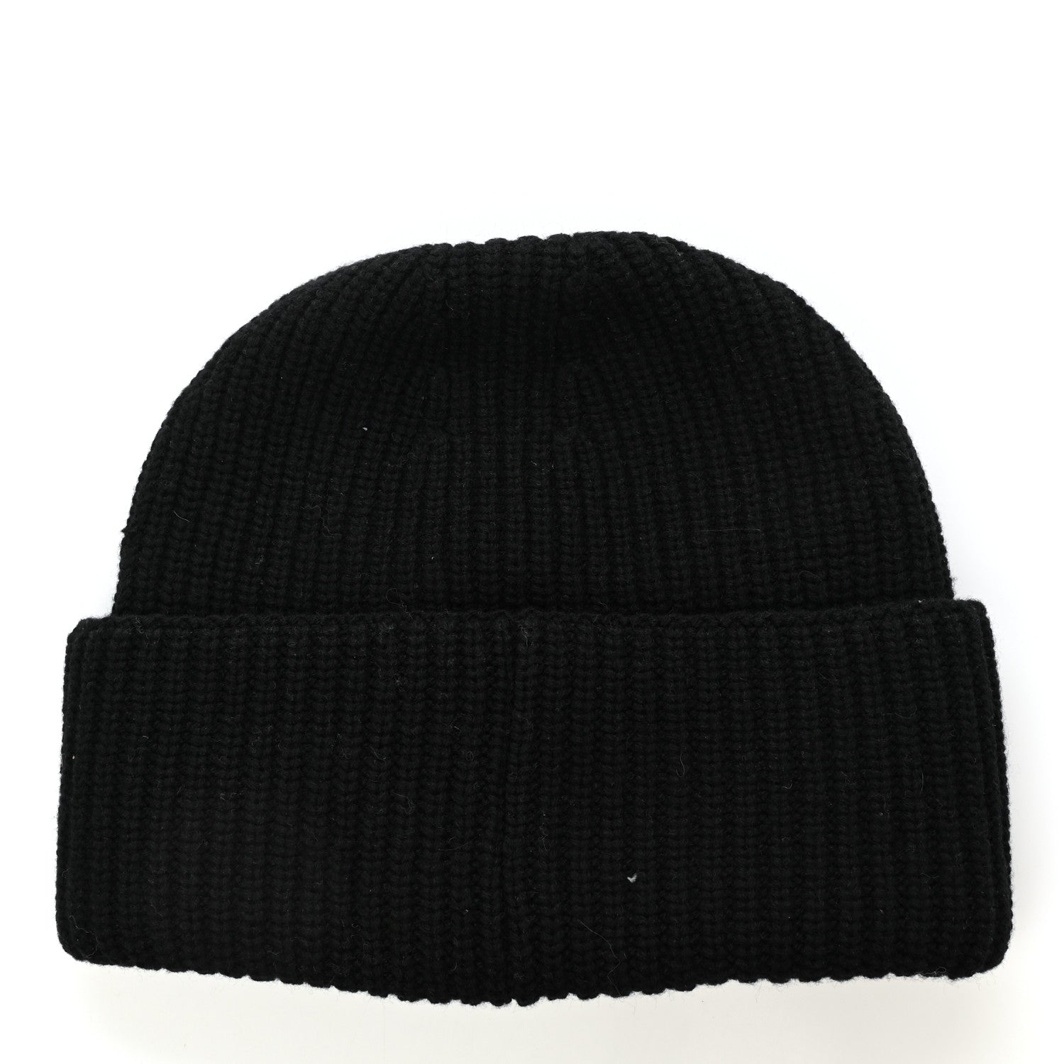 Chanel Wool Cashmere CC Beanie Hat Black White 3 of 4