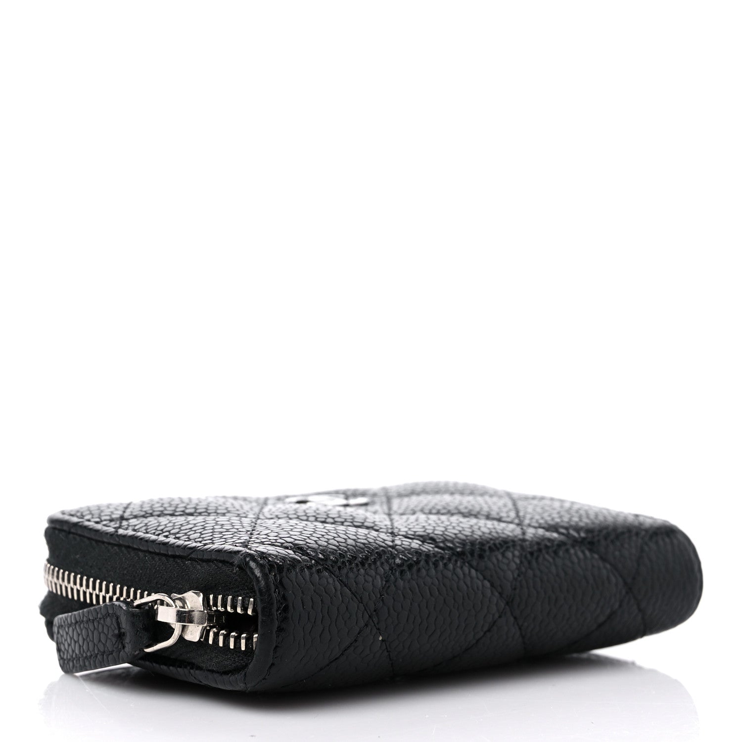 Chanel Caviar Quilted Zip Coin Purse Black 4 of 10