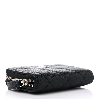 Chanel Caviar Quilted Zip Coin Purse Black 4 of 10