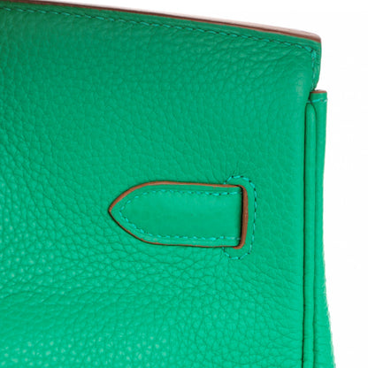 Hermes Taurillon Clemence Birkin 35 Menthe 27 of 28
