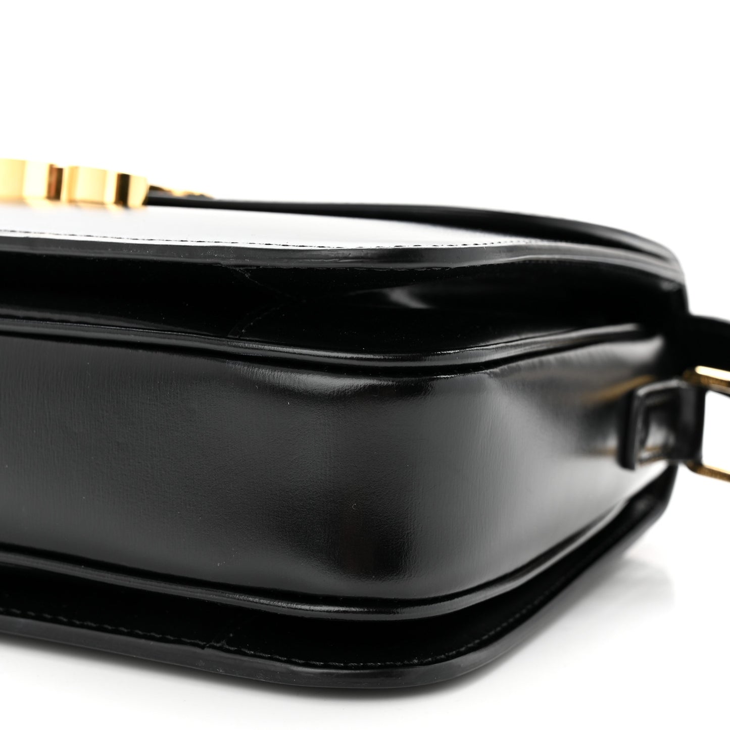Shiny Calfskin Medium Triomphe Black