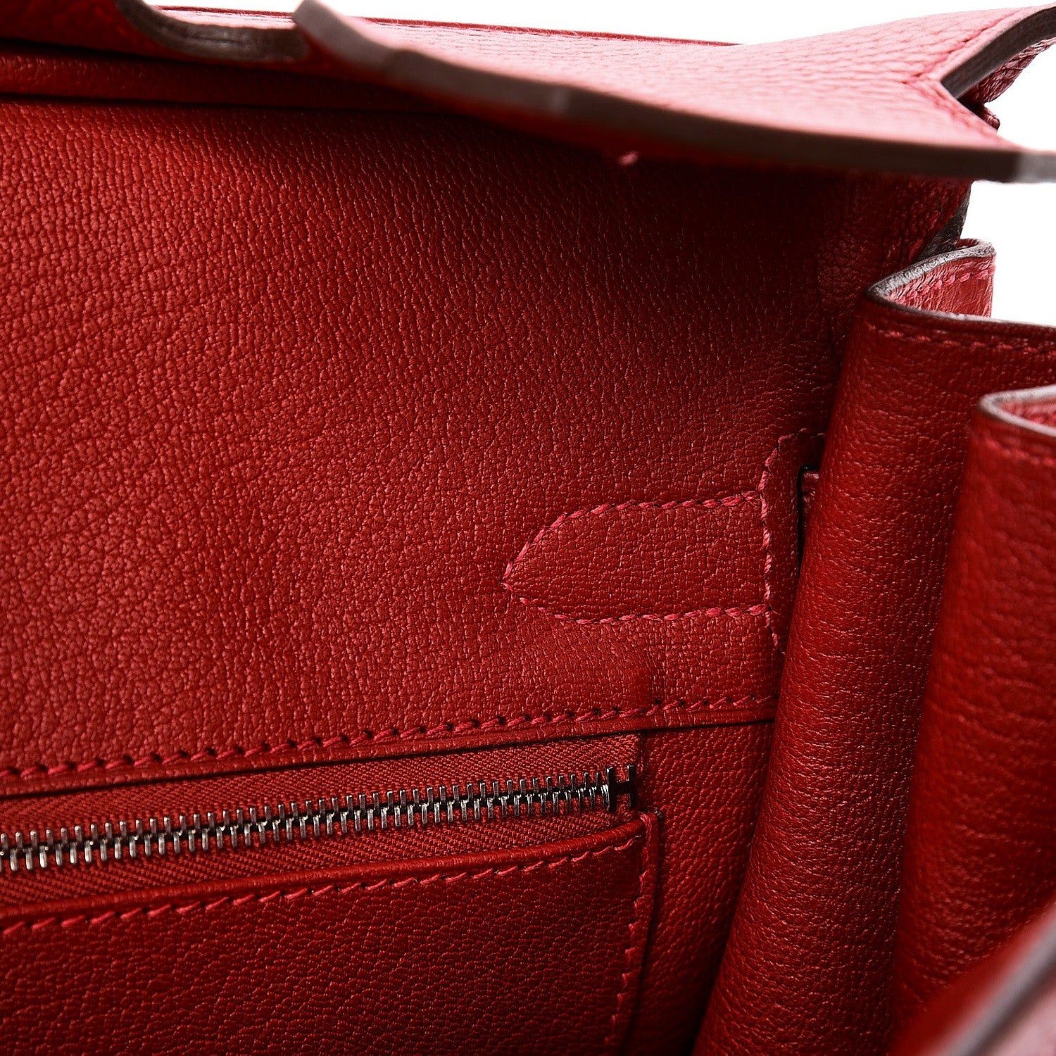 Hermes Taurillon Clemence Birkin 30 Rouge Casaque 13 of 33