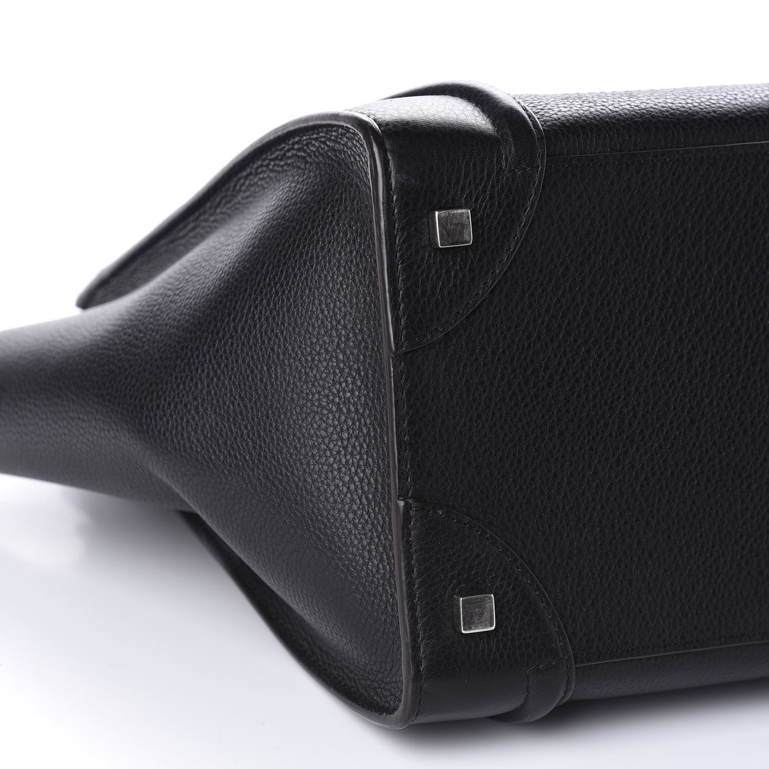 Celine Drummed Calfskin Mini Luggage Black 6 of 11