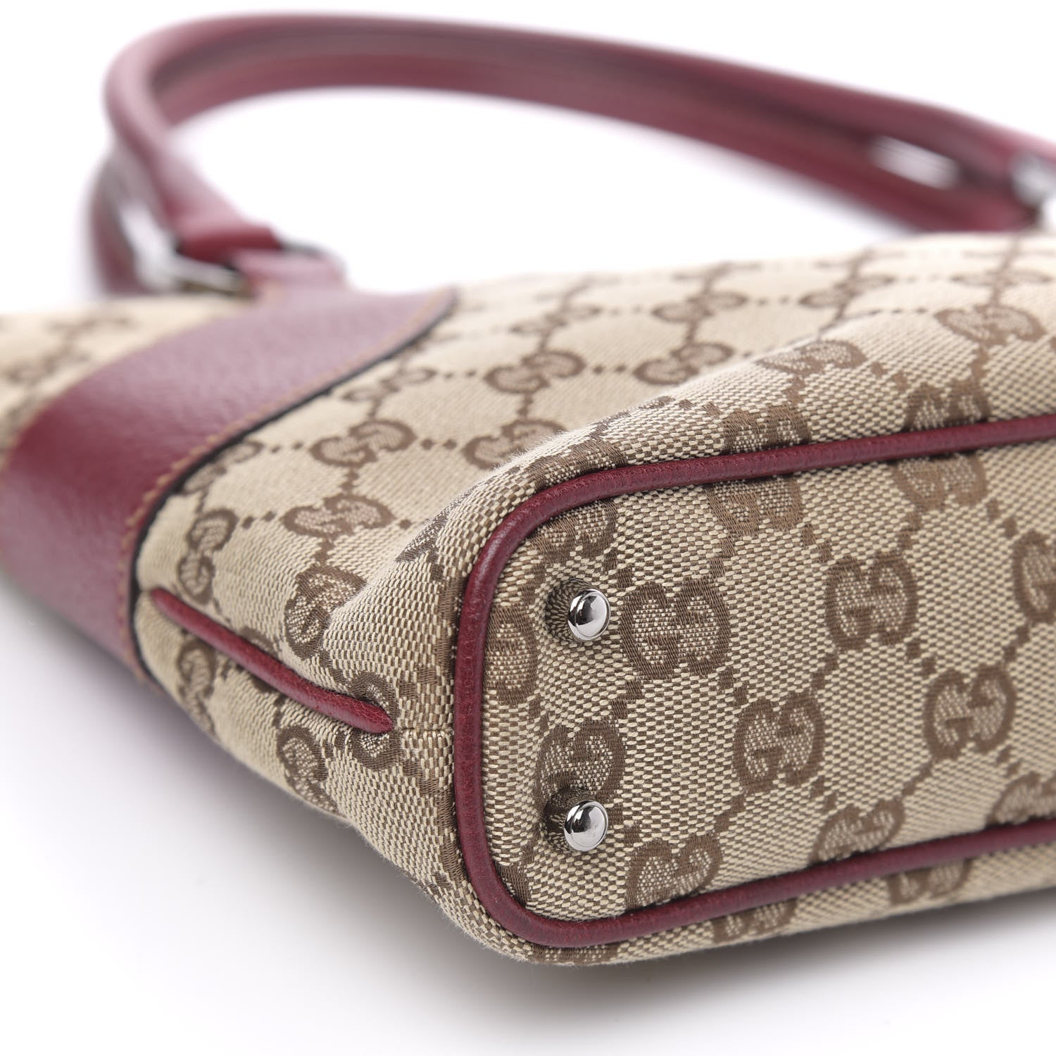 Gucci Monogram Shoulder Bag Red 8 of 12