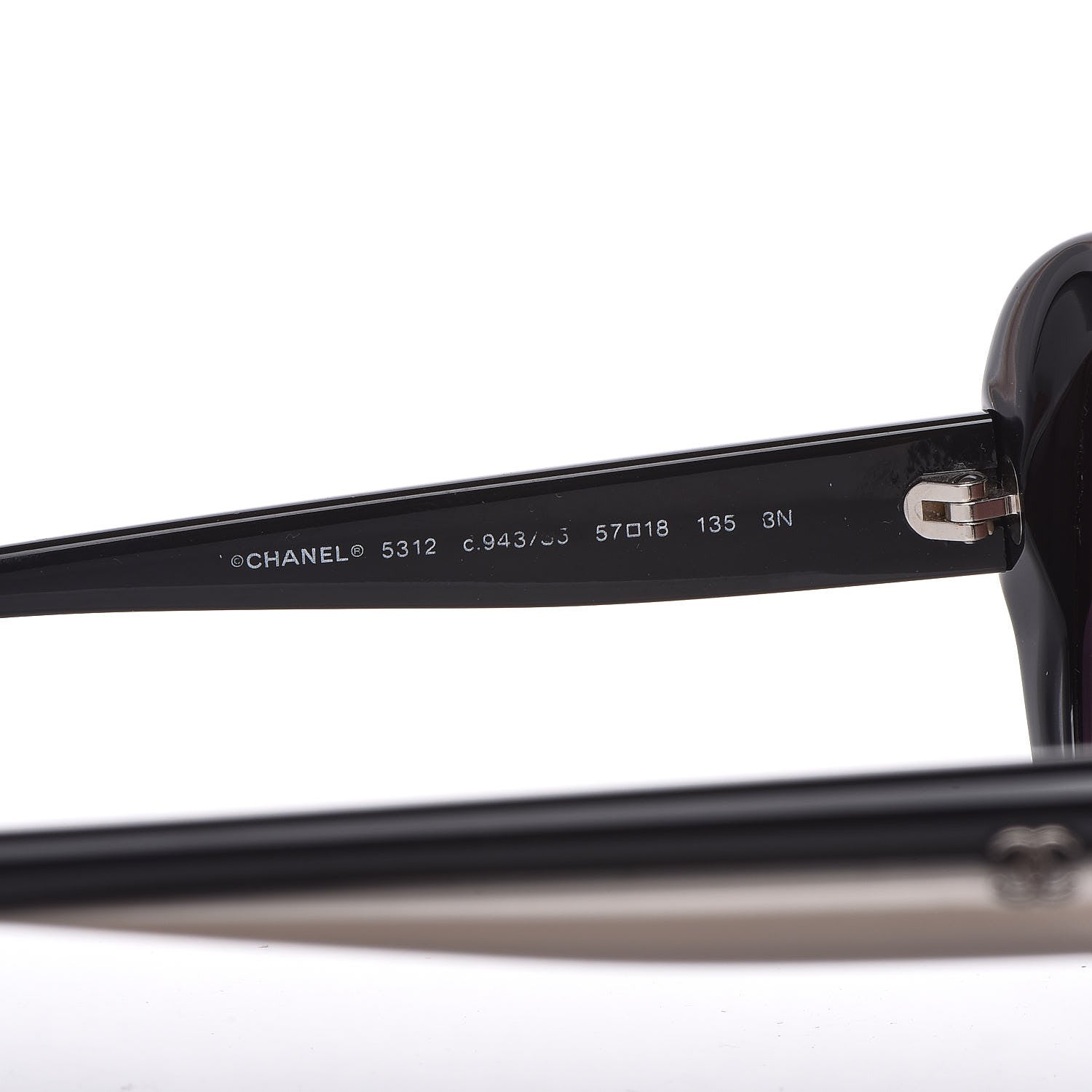 Chanel Signature Oval Sunglasses 5312 Black 5 of 7