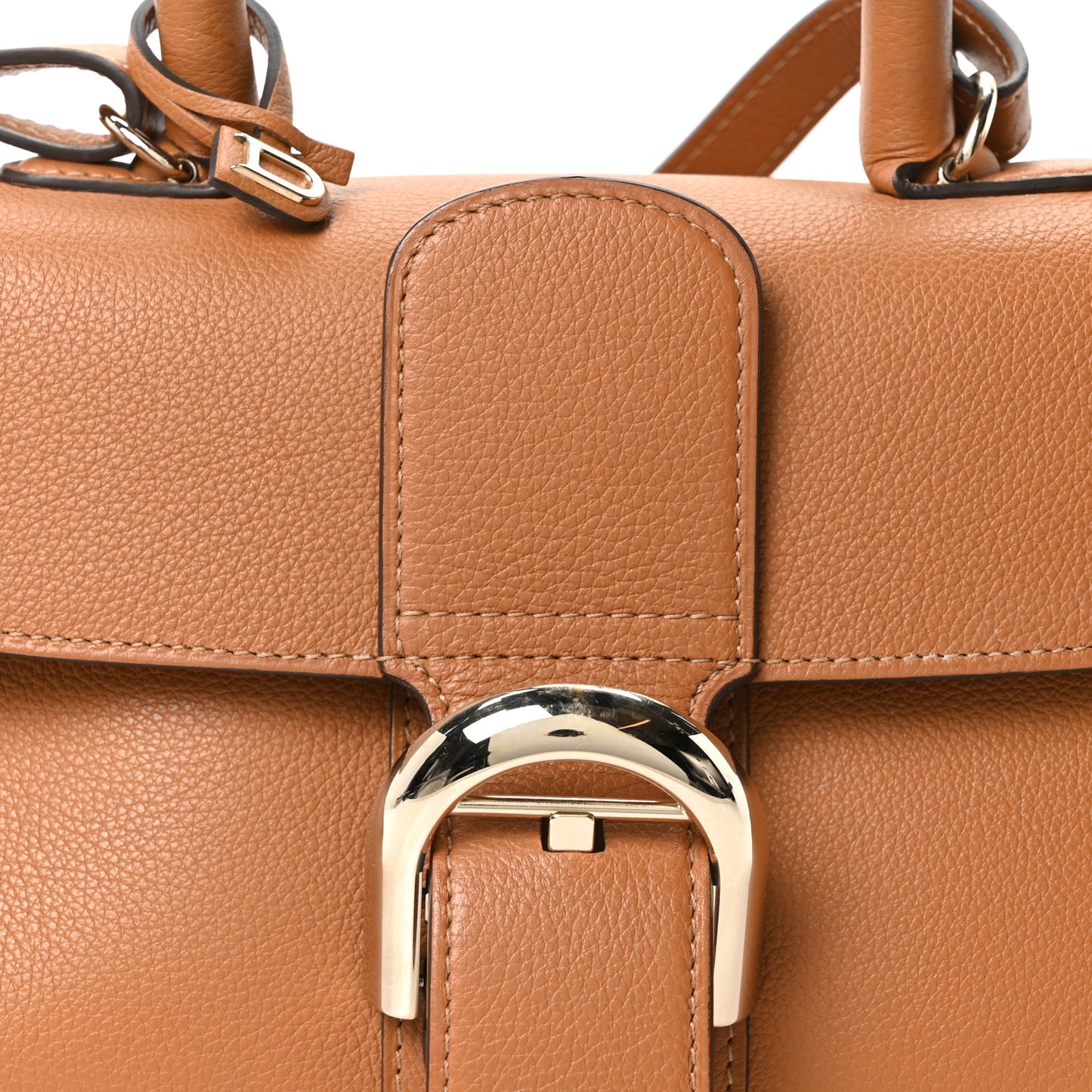 Calfskin Mini Brillant East West Satchel Natural