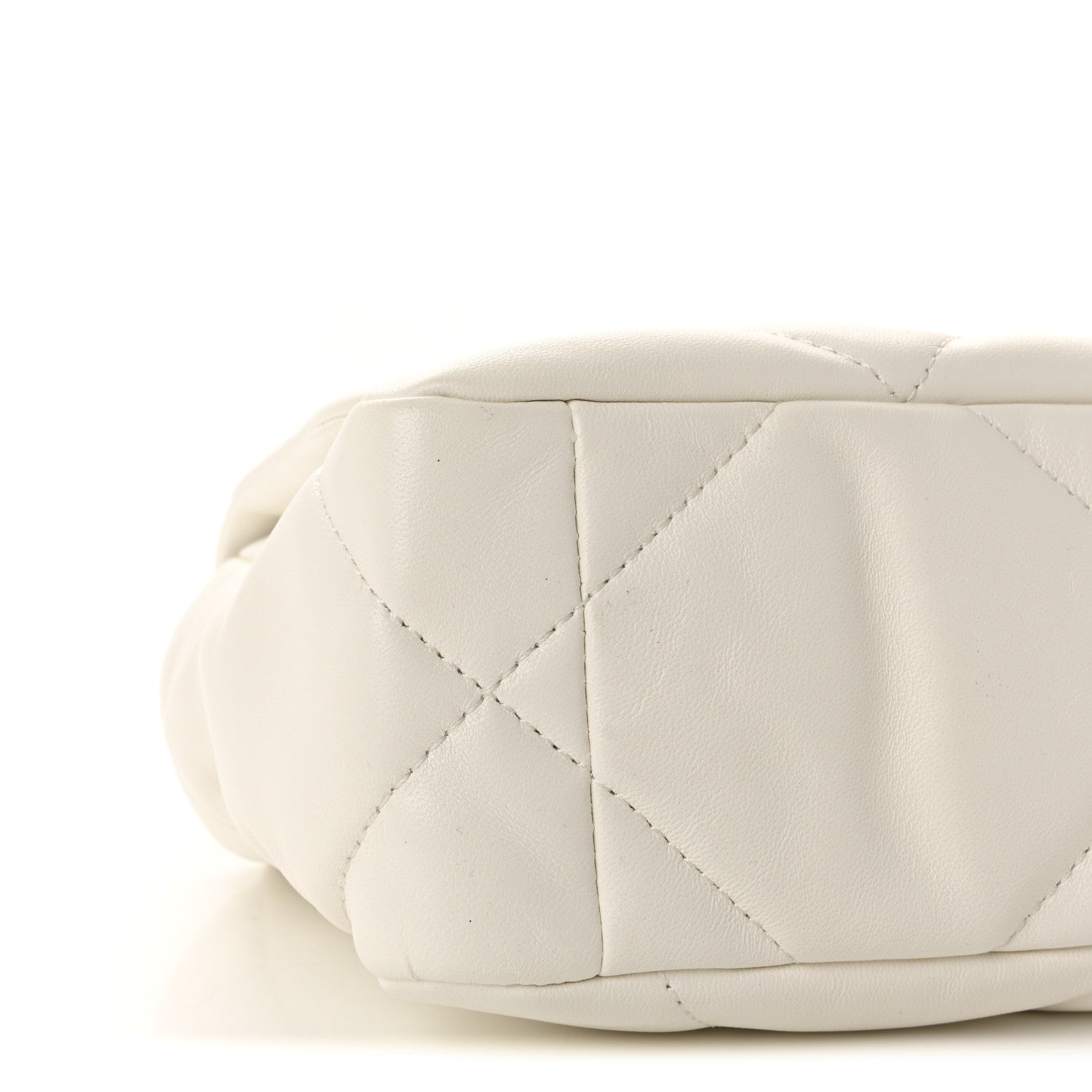 Chanel Lambskin Quilted Medium Chanel 19 Flap White 9 of 10