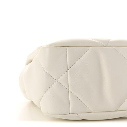 Chanel Lambskin Quilted Medium Chanel 19 Flap White 9 of 10