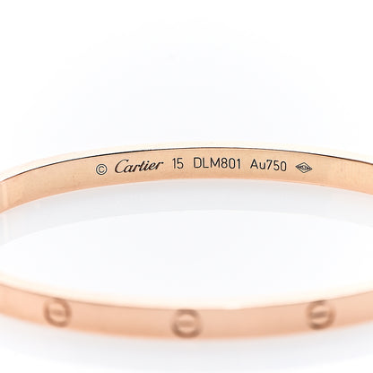 Cartier 18K Pink Gold Small LOVE Bracelet 15 3 of 5