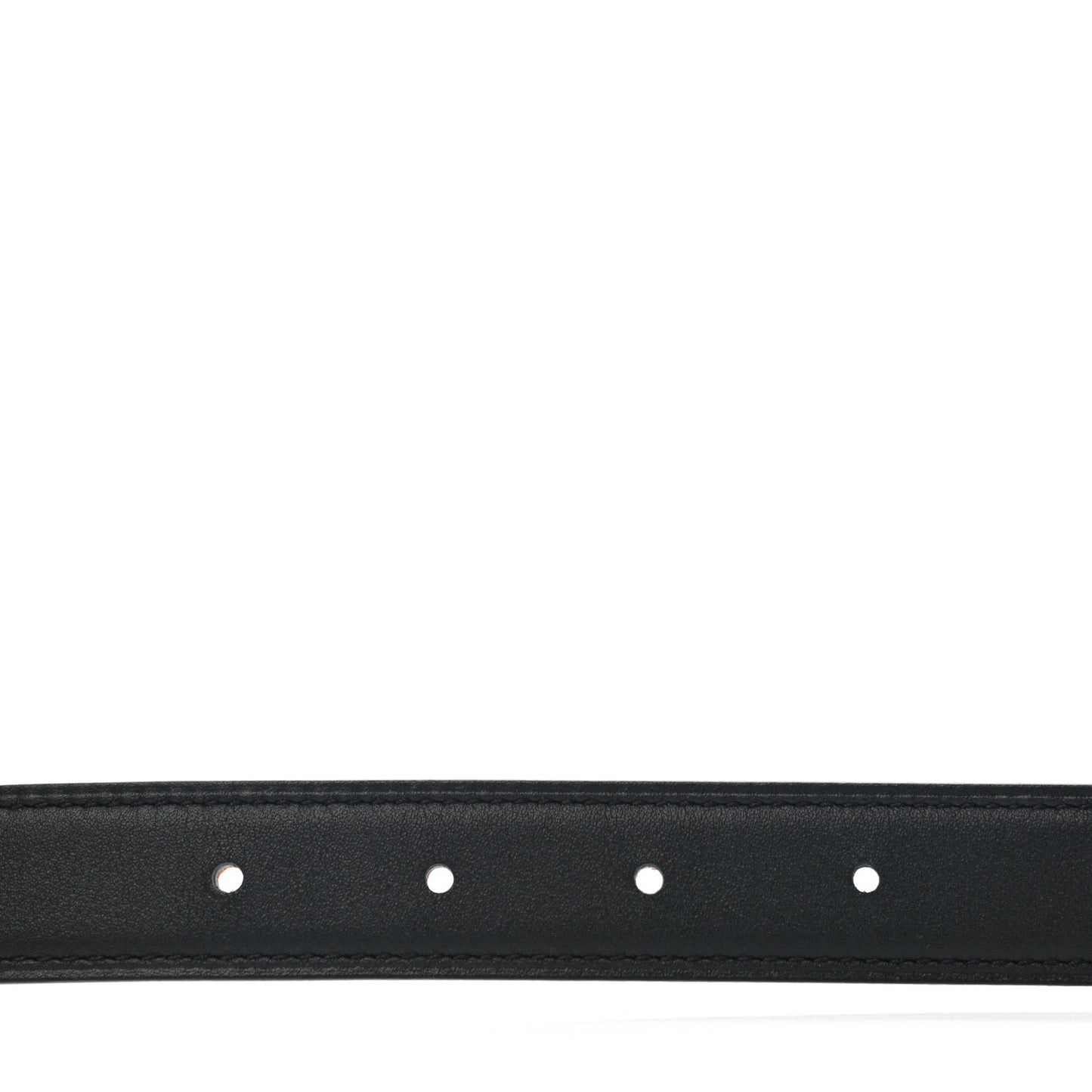 Swift Epsom 24mm Mini Constance Guilloche H Belt 95 Black Orange