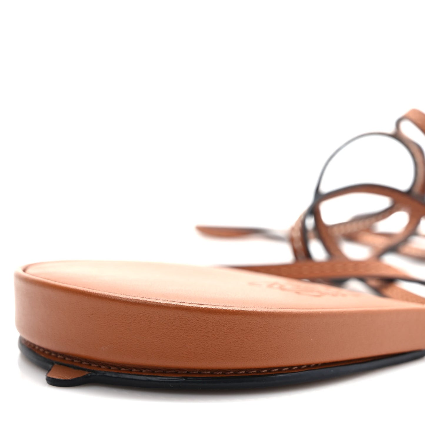 Soft Calfskin Mini Heel Pouch Tan
