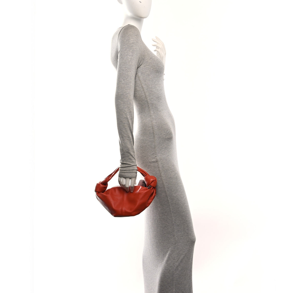 Bottega Veneta Calfskin Mini Double Knot Bag Red 2 of 10