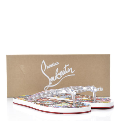 Christian Louboutin Rubber Spike Loubi Flip Flop 38 Multicolor 9 of 9