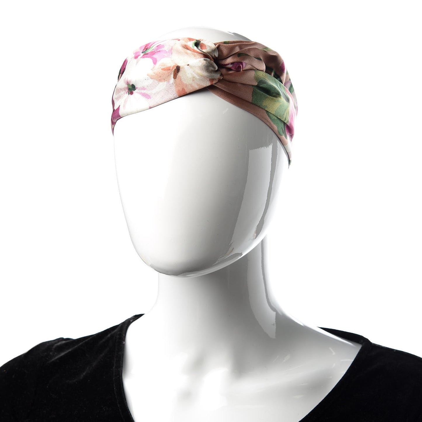 Silk Blooms Print Headband Pink
