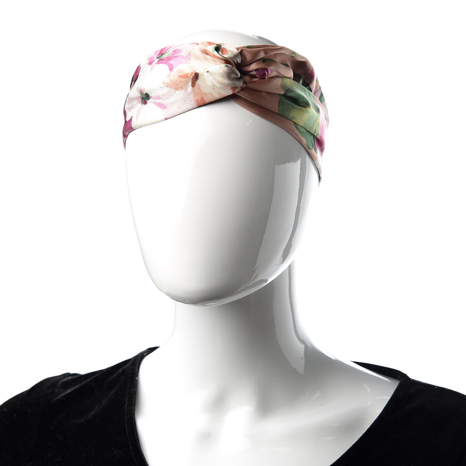 Gucci Silk Blooms Print Headband Pink 2 of 6