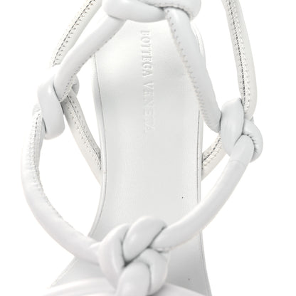 Bottega Veneta Nappa Dream Knotted Sandals 39.5 Optic White 9 of 10