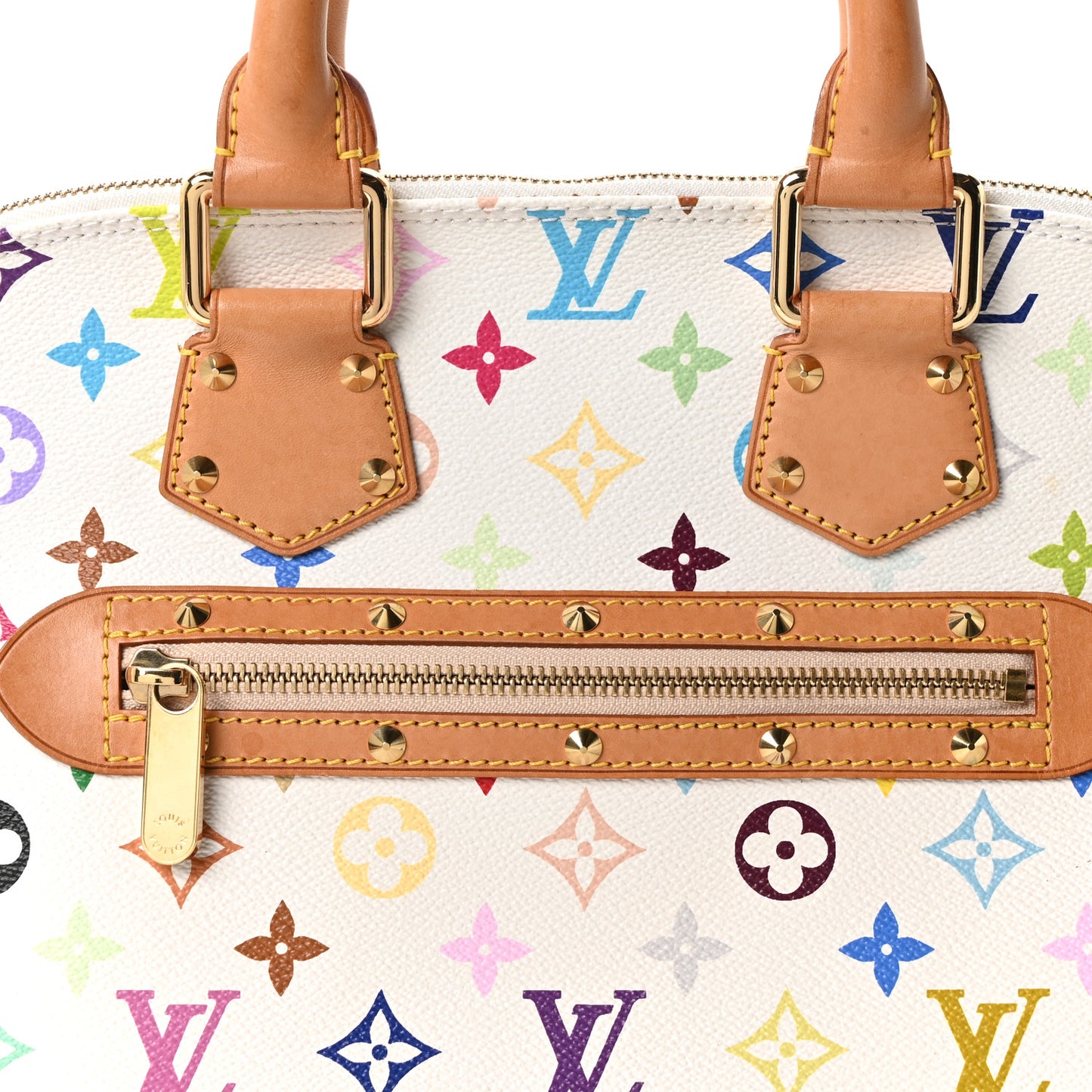 Monogram Multicolor Alma PM White