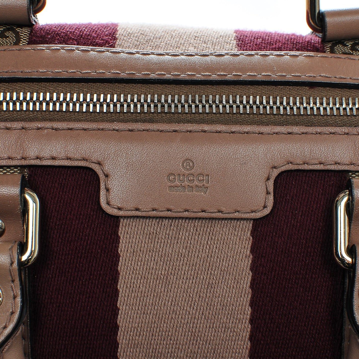 Monogram Vintage Web Medium Boston Pink
