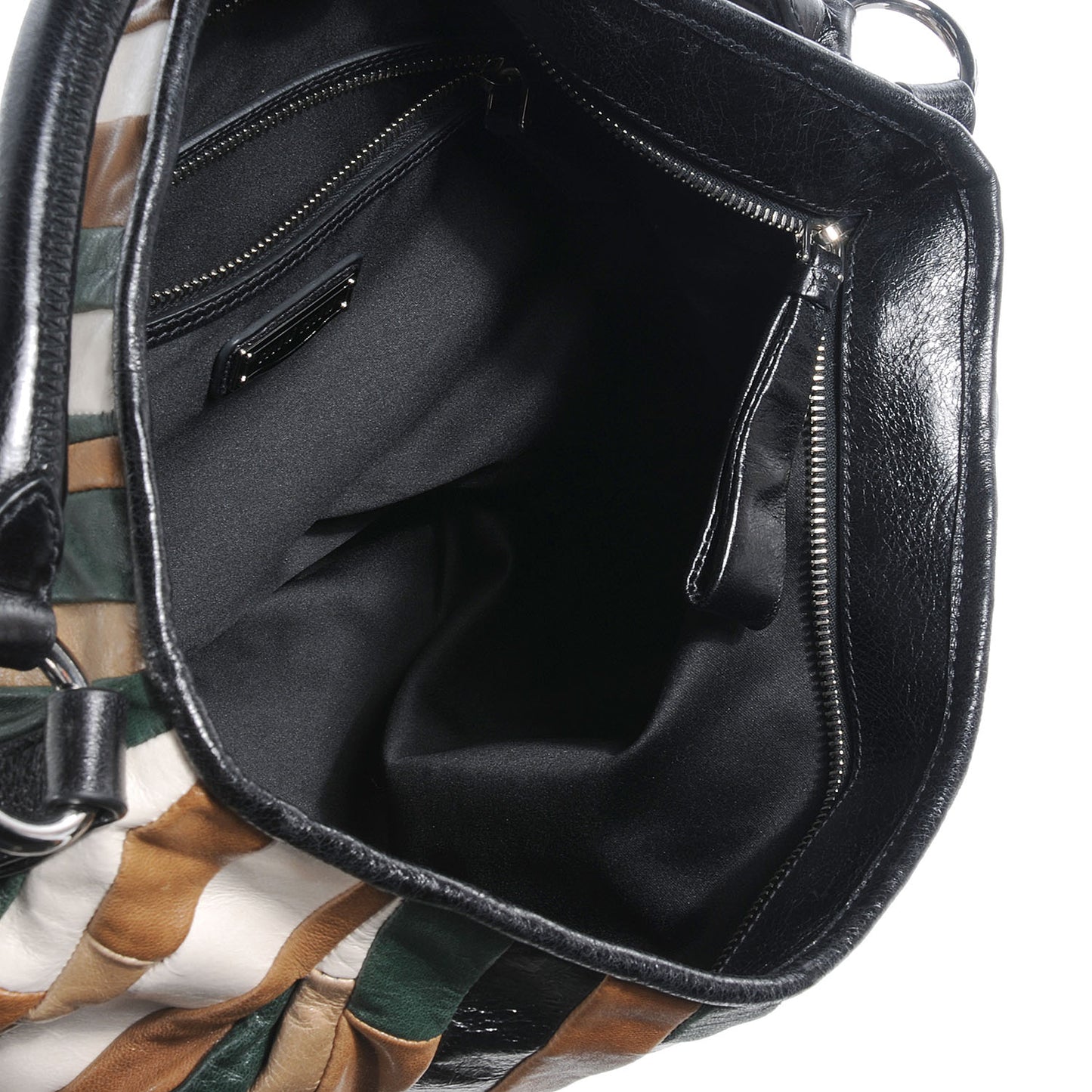 Nappa Leather Large Patchwork Tote Terra