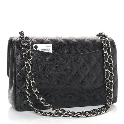 Chanel Caviar Quilted Jumbo Double Flap Black 3 of 9