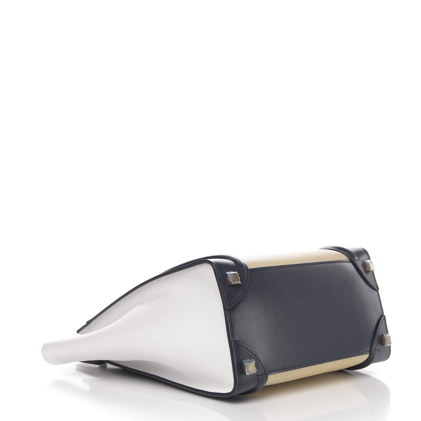 Goatskin Smooth Calfskin Micro Tri-Color Luggage Firefly