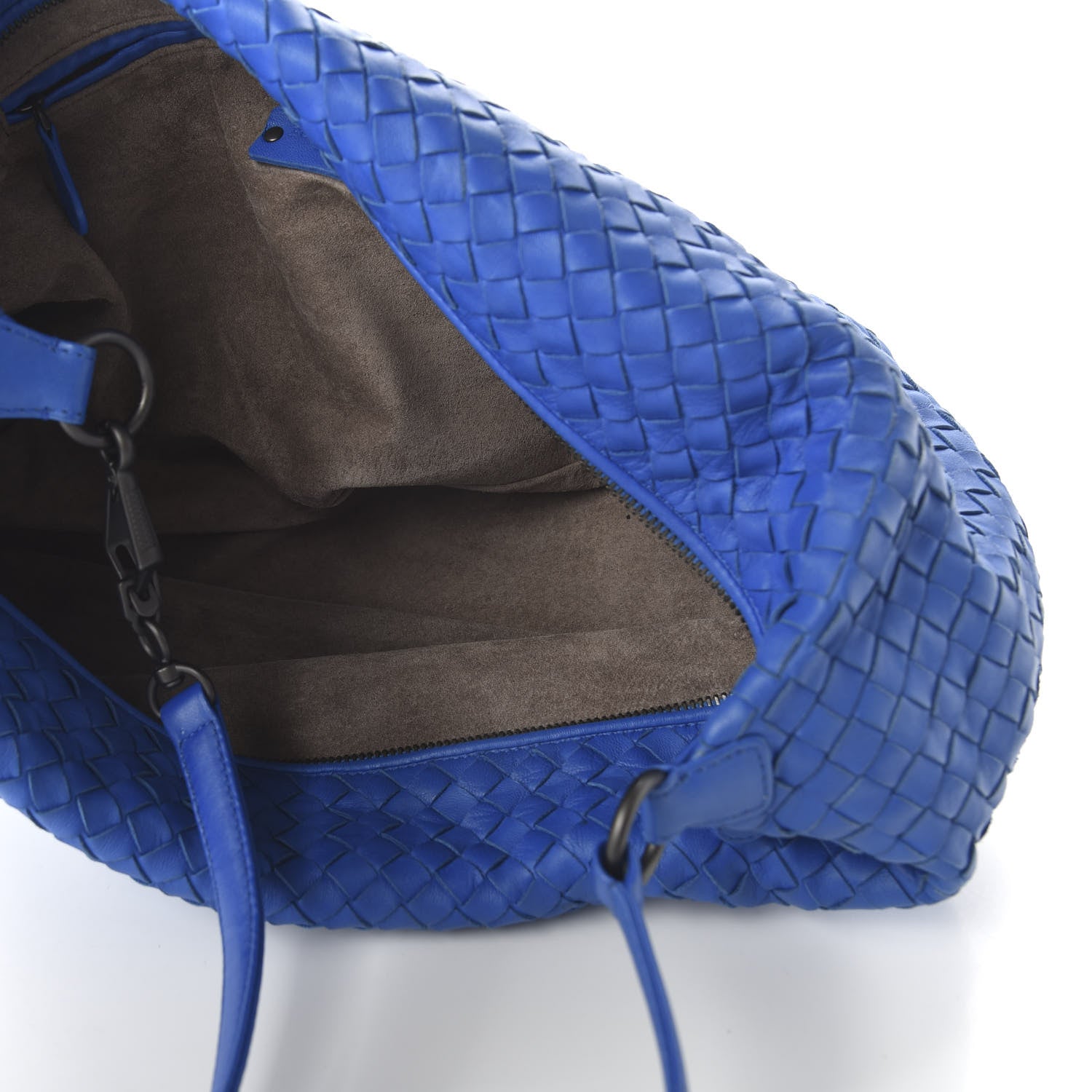 Bottega Veneta Nappa Intrecciato Small Shoulder Bag Blue 5 of 9