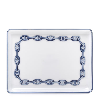 Hermes Porcelain Chaine d'Ancre Sushi Plate 1 of 6