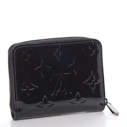 Louis Vuitton Vernis Zippy Coin Purse Wallet Noir Magnetique 3 of 8