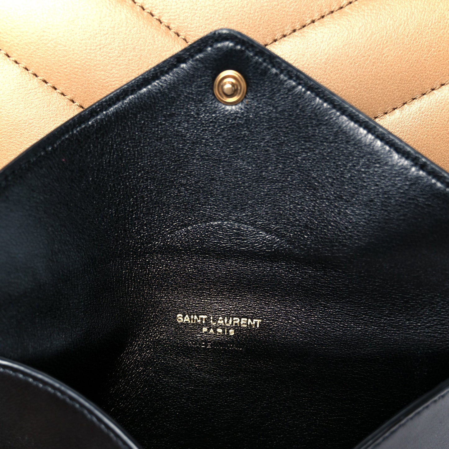 Lambskin Chevron Quilted Medium LouLou Natural Tan