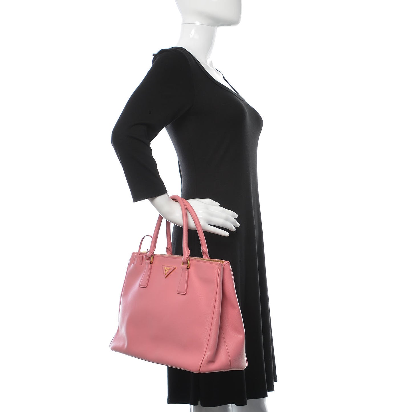 Saffiano Large Galleria Double Zip Tote Geranio