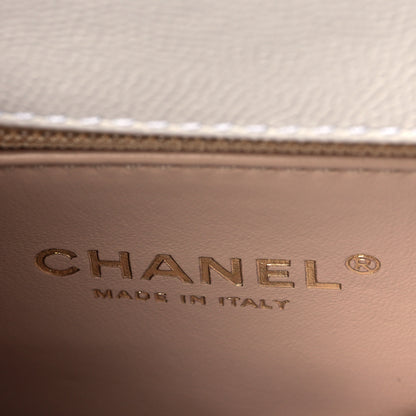 Chanel Caviar Quilted Mini Coco Handle Flap White 6 of 11