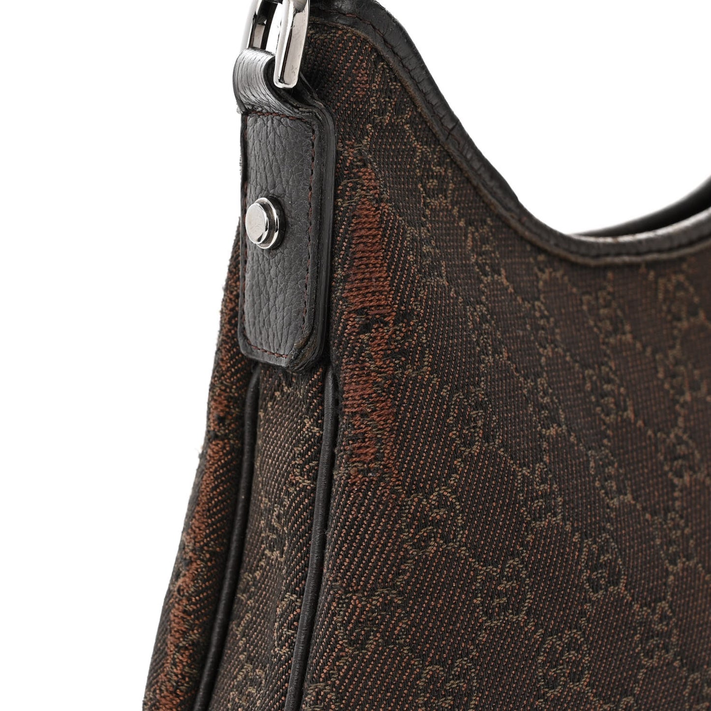 Denim Monogram Abbey D Ring Hobo Brown