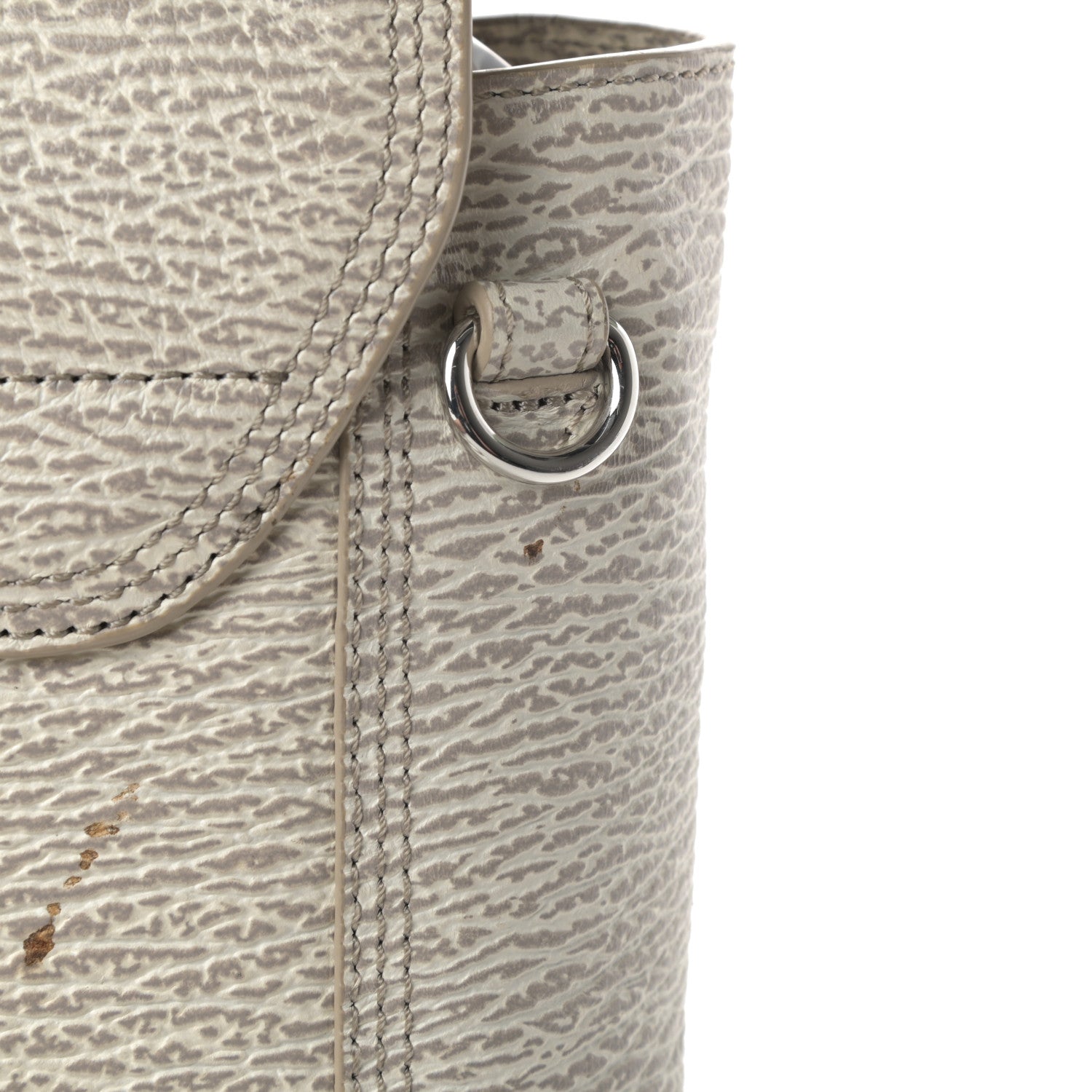 3.1 Phillip Lim Shark Embossed Textured Calfskin Large Pashli Satchel Ivory Dove 13 of 14