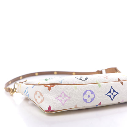 Louis Vuitton Monogram Multicolor Pochette Accessories White 9 of 14